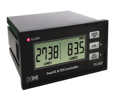 Controller EC TDS สำหรับปลูกผักไฮโดรโปนิกส์ ยี่ห้อ HM ช่วง EC 0-20.0mS, TDS 0-9999ppm -Analog output