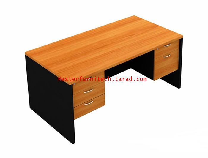 โต๊ะทำงานไม้เมลามีน 3 ลิ้นชักซ้าย 2 ลิ้นชักขวา (S-1532-2032)