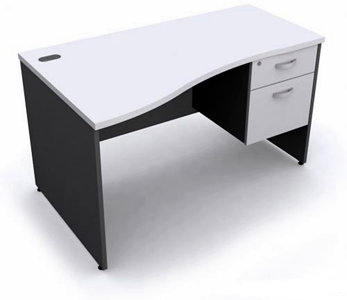 โต๊ะทำงานโค้ง 2 ลิ้่นชักขวา-ซ้าย (S-1202AR/AL-S-2002AR/AL)