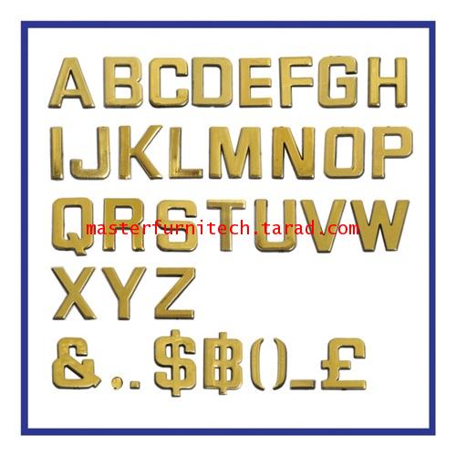 ตัวอักษร A-Z ขนาด 1 นิ้ว LEN-GD สีทอง