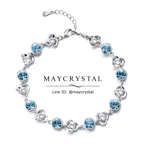 สร้อยข้อมือ คริสตัลแบรนด์แท้ จากประเทศออสเตรีย (Embellished with Crystals from Austria)