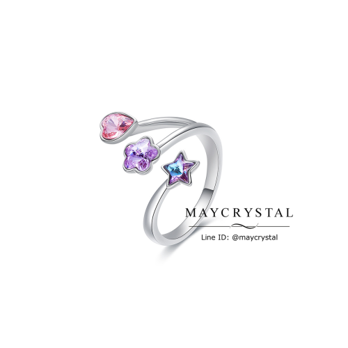 แหวนคริสตัลแบรนด์แท้, คริสตัล SWA จากประเทศออสเตรีย (Embellished with Crystals from Austria)