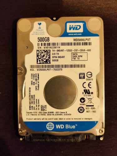 Harddisk 2.5 SATA 500 GB