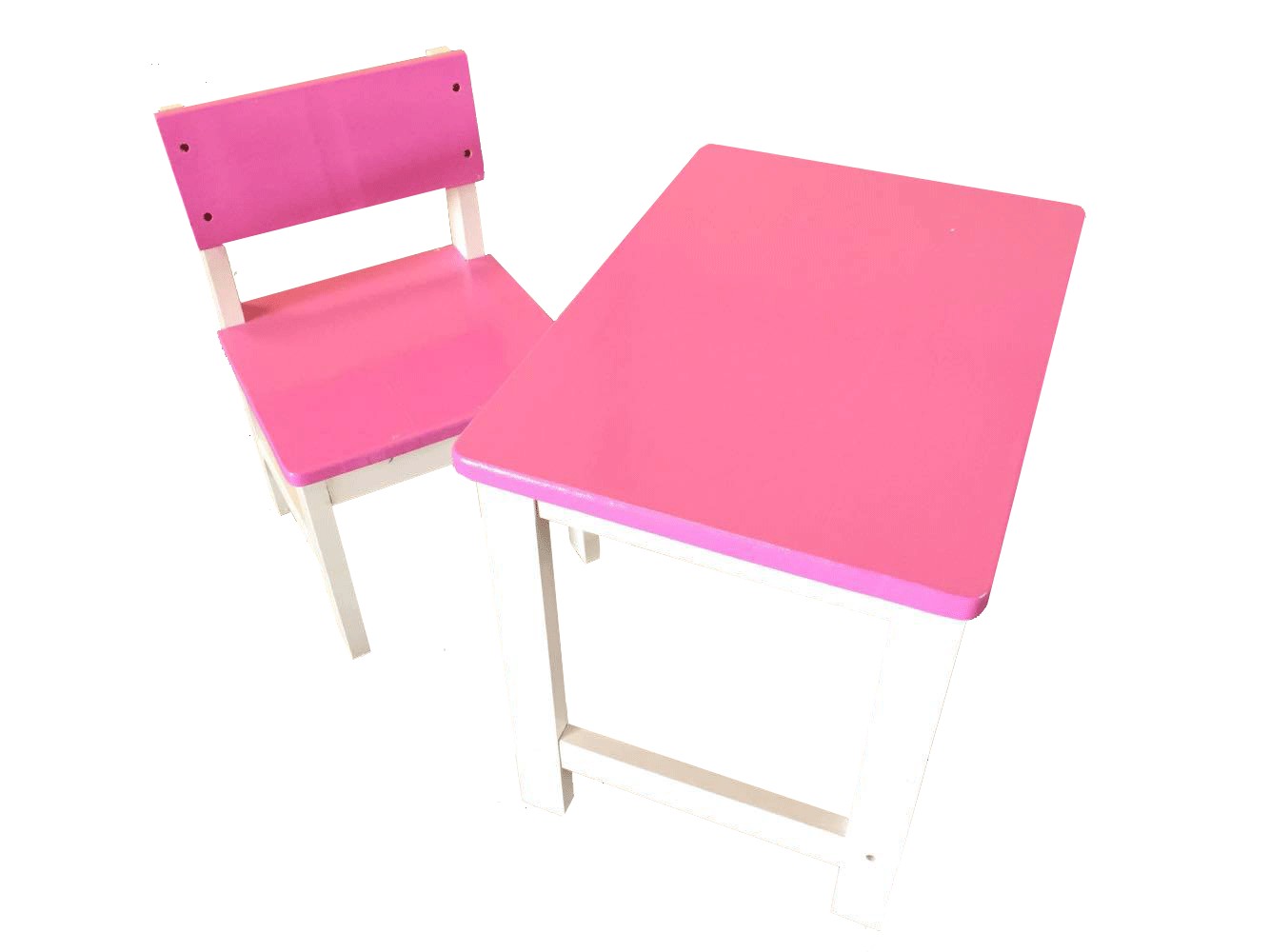 MD2-007 โต๊ะเก้าอี้นักเรียนไม้ยางพาราสีสัน ระดับประถมศึกษา