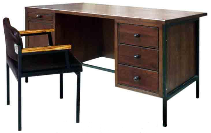 MD10-003 โต๊ะเก้าอี้ครูระดับ 7-9ไม้สักอัด
