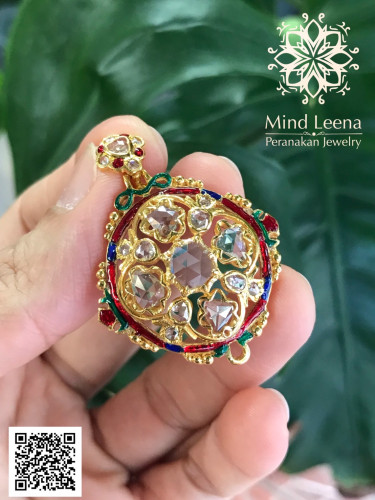 จึ้เพชรแท้ลงยา เพชรแท้ RoseCut Diamond 1