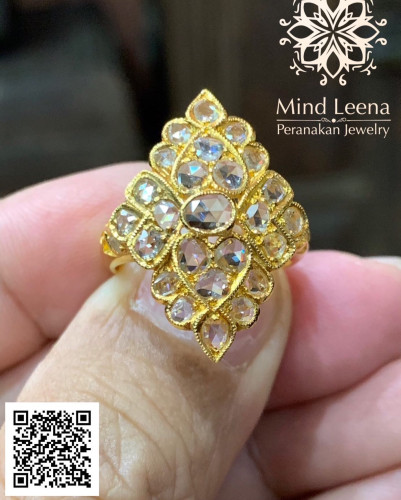 แหวนเพชรลูกโลก Rose cut Diamond