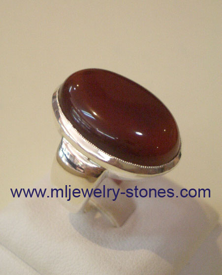 แหวนอาเกตตัวเรือนเงิน 1