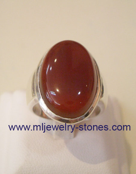 แหวนอาเกตตัวเรือนเงิน 2