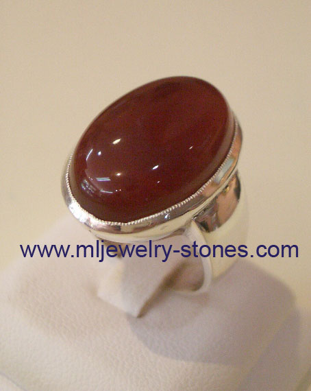 แหวนอาเกตตัวเรือนเงิน 3