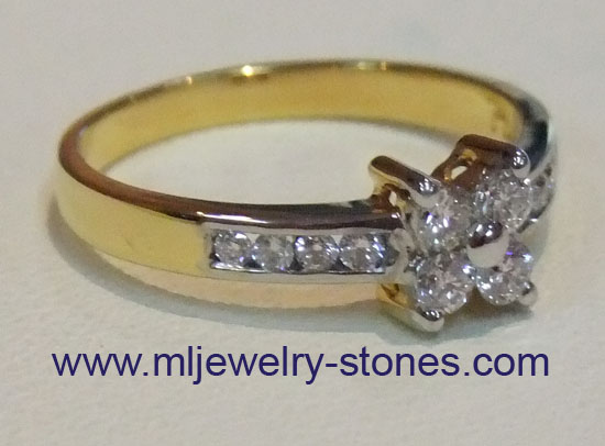 แหวนเพชรแท้เบลเยี่ยม 0.32 กะรัต 4