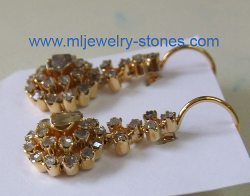 ต่างหูเพชรซีกโบราณ(ซุมบังซายับ) 2