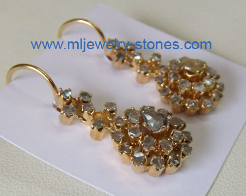 ต่างหูเพชรซีกโบราณ(ซุมบังซายับ) 3