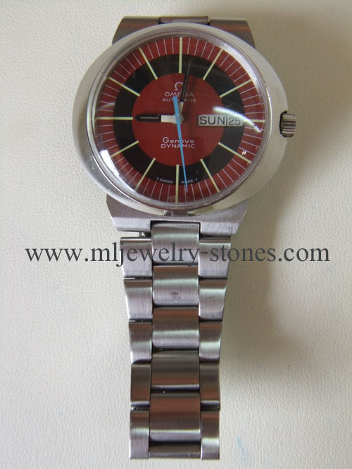 นาฬิกาโอเมก้าไดนามิก OMEGA DYNAMIC GENEVE AUTOMATIC หน้าทูโทน ตัวขาว สายสแตนเลสเท้
