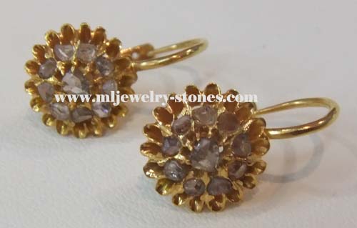 ต่างหูเพชรซีกโบราณ(ซุมบังกันติง)