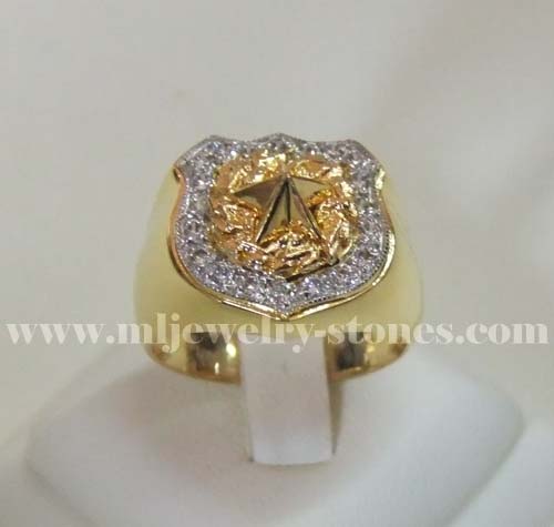 แหวนทหารล้อมเพชรของผู้กองวุฒิภัทร(งานสั่งทำค่ะ) 5