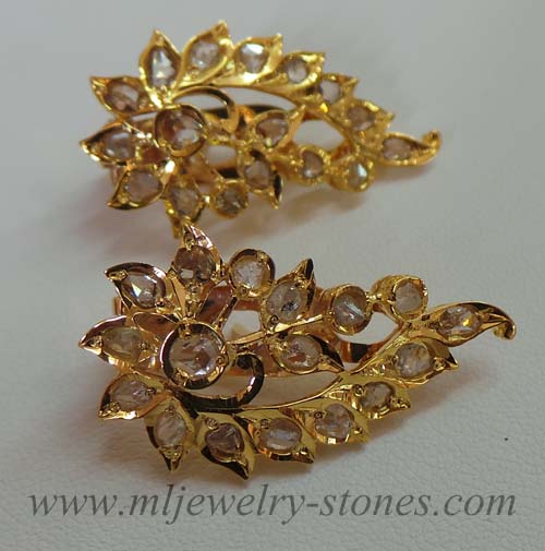 ต่างหูเพชรซีกโบราณ (ซุมบังอินตัน)