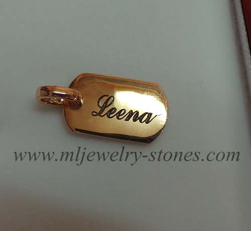 จี้นากพิงค์โกลด์ยิงเลเซอร์  (งานลูกค้าสั่งทำ) 2