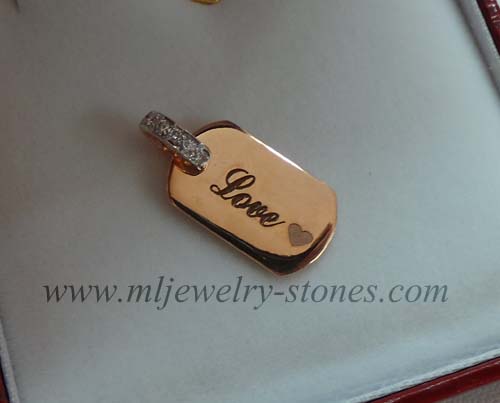 จี้นากพิงค์โกลด์ยิงเลเซอร์  (งานลูกค้าสั่งทำ) 3