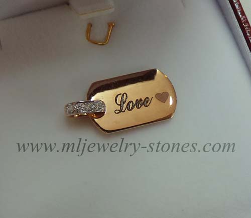 จี้นากพิงค์โกลด์ยิงเลเซอร์  (งานลูกค้าสั่งทำ) 4