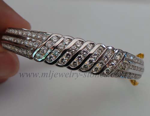 กำไลเพชรแท้เบลเยี่ยม 2.94 cts.(งานสั่งทำ)