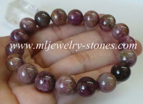 สร้อยข้อมือหินทัวร์มาลีน(Tourmaline) 12 มิล 4