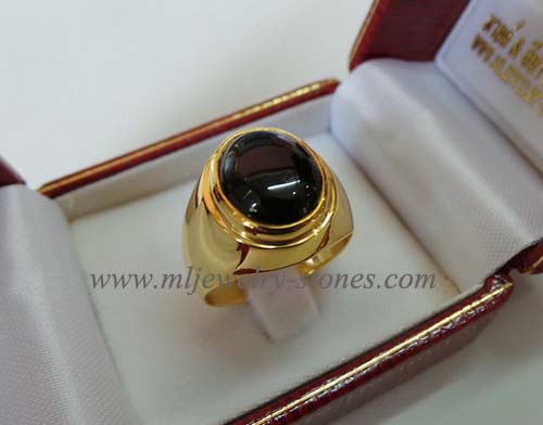 แหวนนิลตัวเรือนทองคำ (งานสั่งทำ) 1