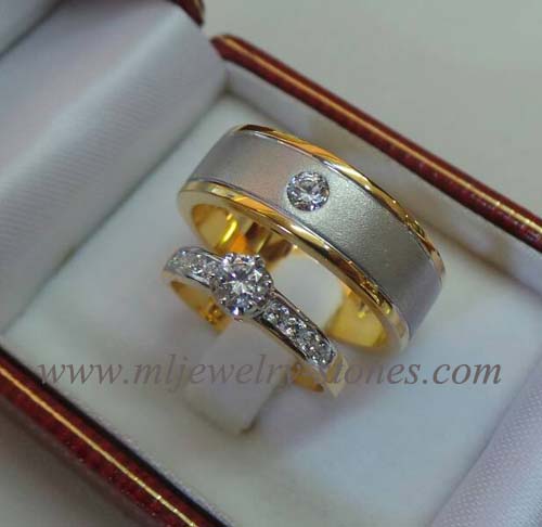 แหวนเพชรคู่ชาย/หญิง แหวนแต่งงาน แหวนหมั้น(งานสั่งทำ) 1