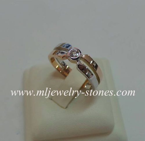 แหวนเพชรแท้เบลเยี่ยม 0.10 cts.