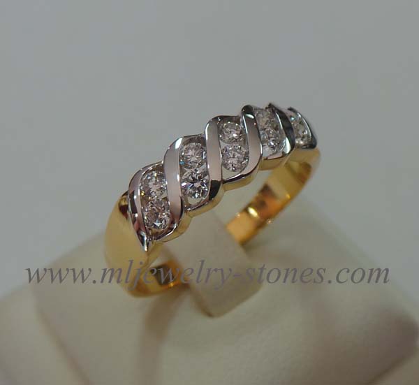 แหวนเพชรแท้เบลเยี่ยมน้ำหนักรวม 0.50 cts.