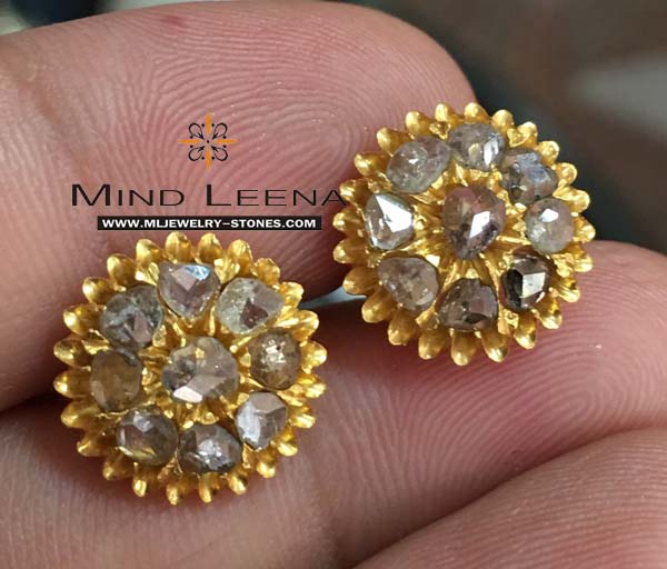 ต่างหูเพชรซีกโบราณ (ซุมบังกันติง)