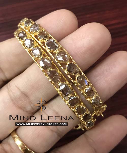 กำไลเพชรซีกโบราณ (เฆอรังอินตัน)งานเก่าโบราณแท้