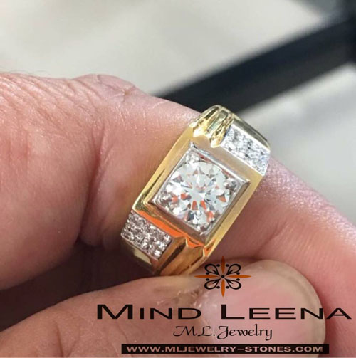 แหวนผู้ชายเพชรไซส์กะรัต