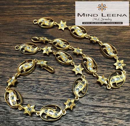 สร้อยข้อมือเพชรซีกโบราณ peranakan nyonya jewelry