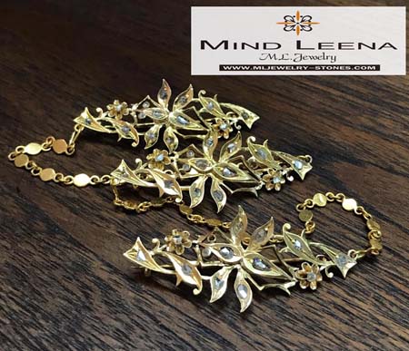 เข็มกลัดเพชรซีกโบราณ peranakan nyonya jewelry