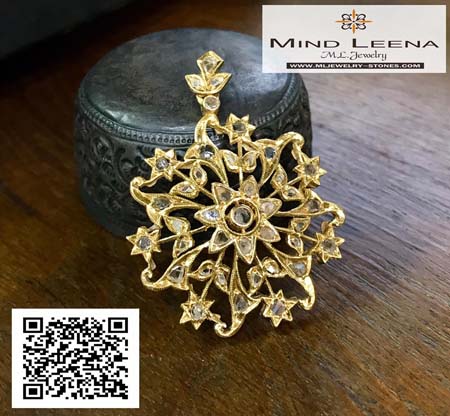 จี้เพชรซีกโบราณ จี้บินตัง