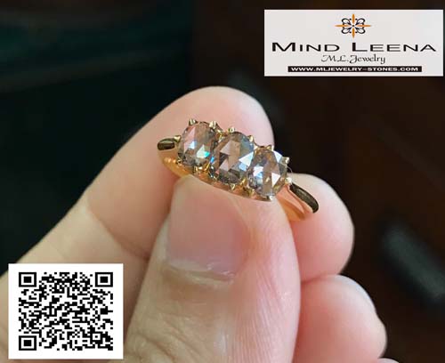แหวนเพชรเหลี่ยมลูกโลก RoseCut Diamond