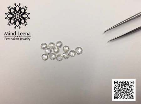 เพชรแท้เหลี่ยมลูกโลก RoseCut Diamond