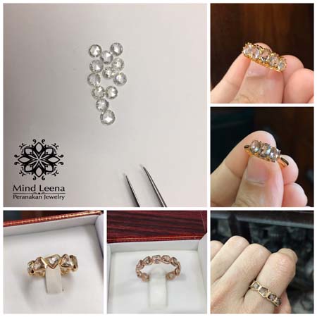 เพชรแท้เหลี่ยมลูกโลก RoseCut Diamond