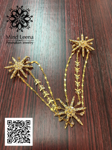เข็มกลัดเพชรซีกโบราณ (กอรอสังอินตัน)peranakan nyonya jewelry 1