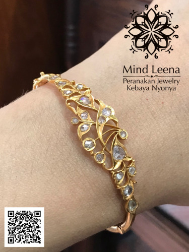 กำไลเพชรลูกโลกโบราณ peranakan nyonya jewelry