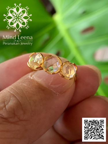 แหวนเพชรลูกโลก Rose cut Diamond