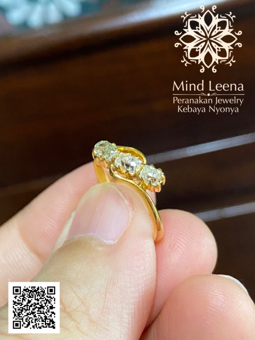 แหวนเพชร old cut งานเก่างานโบราณ Antique Old Cut Diamond Ring.