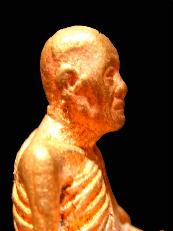 รูปหล่อหลวงพ่อสนิท เสาร์5 ปี36 เนื้อทองแดง 2