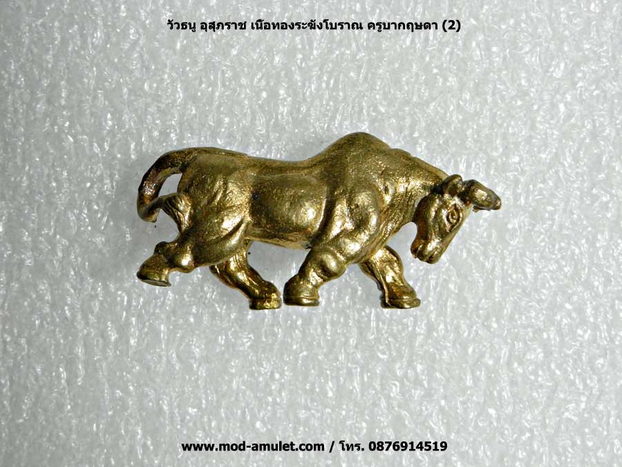วัวธนูอุสุภราช เนื้อทองระฆังโบราณ ครูบกฤษดา (Khubakrissda) 2 1