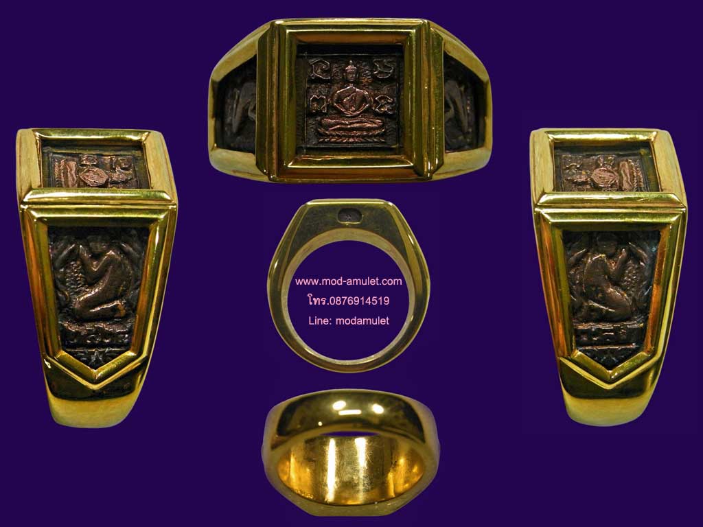 แหวนพระพุทธสี่เหลี่ยม ปี2524 (หน้าเล็ก) LP Doo
