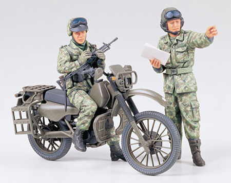 JSDF Motorcycle Reconnaissance set 1/35 Tamiya
