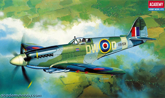 Spitfire 1/72 Academy พร้อมรูปลอกตัวไทยของ Siam Scale