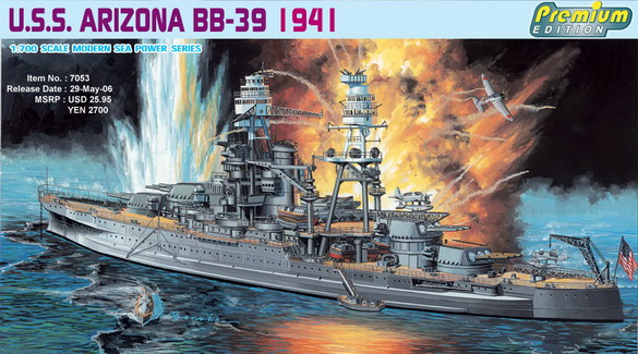 USS Arizona BB-39 1941 - Premium Edition 1/700 Dragon