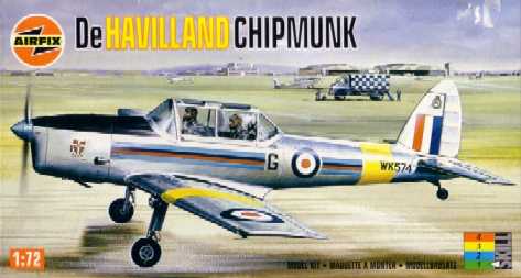 DeHavilland Chipmunk 1/72 Airfix พร้อมสติกเกอร์ตัวไทย